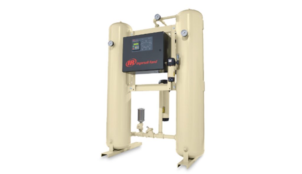 Industrial walk-through metal detector with a digital interface display, provided by Air Centers of Florida.