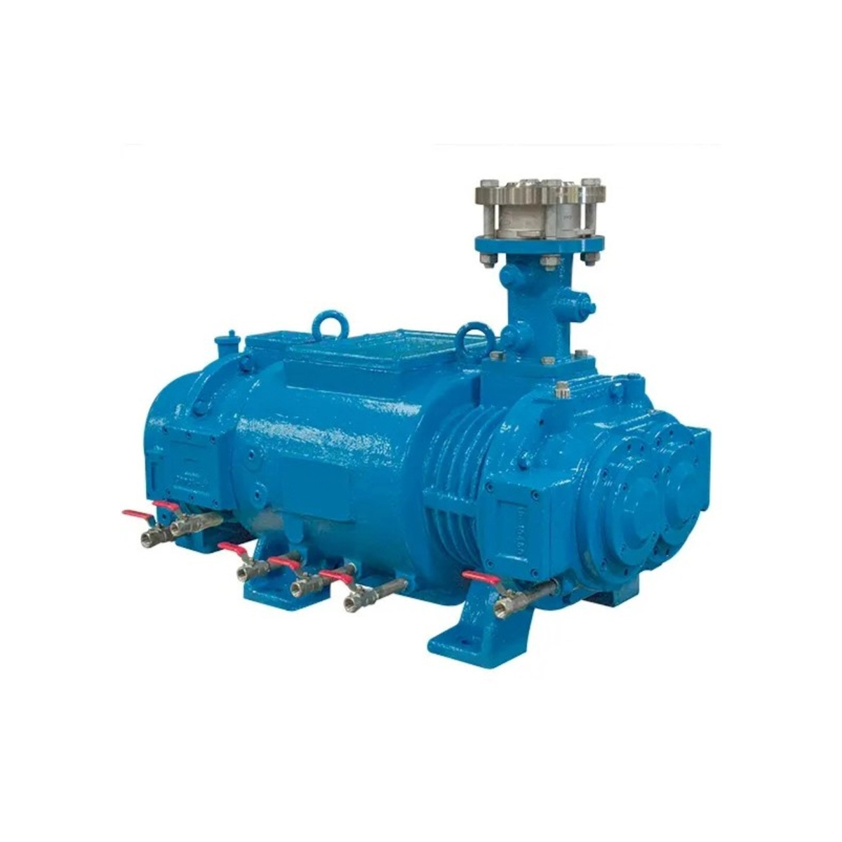 Kinney dry screw vacuum pump with integrated piping and vertical separator